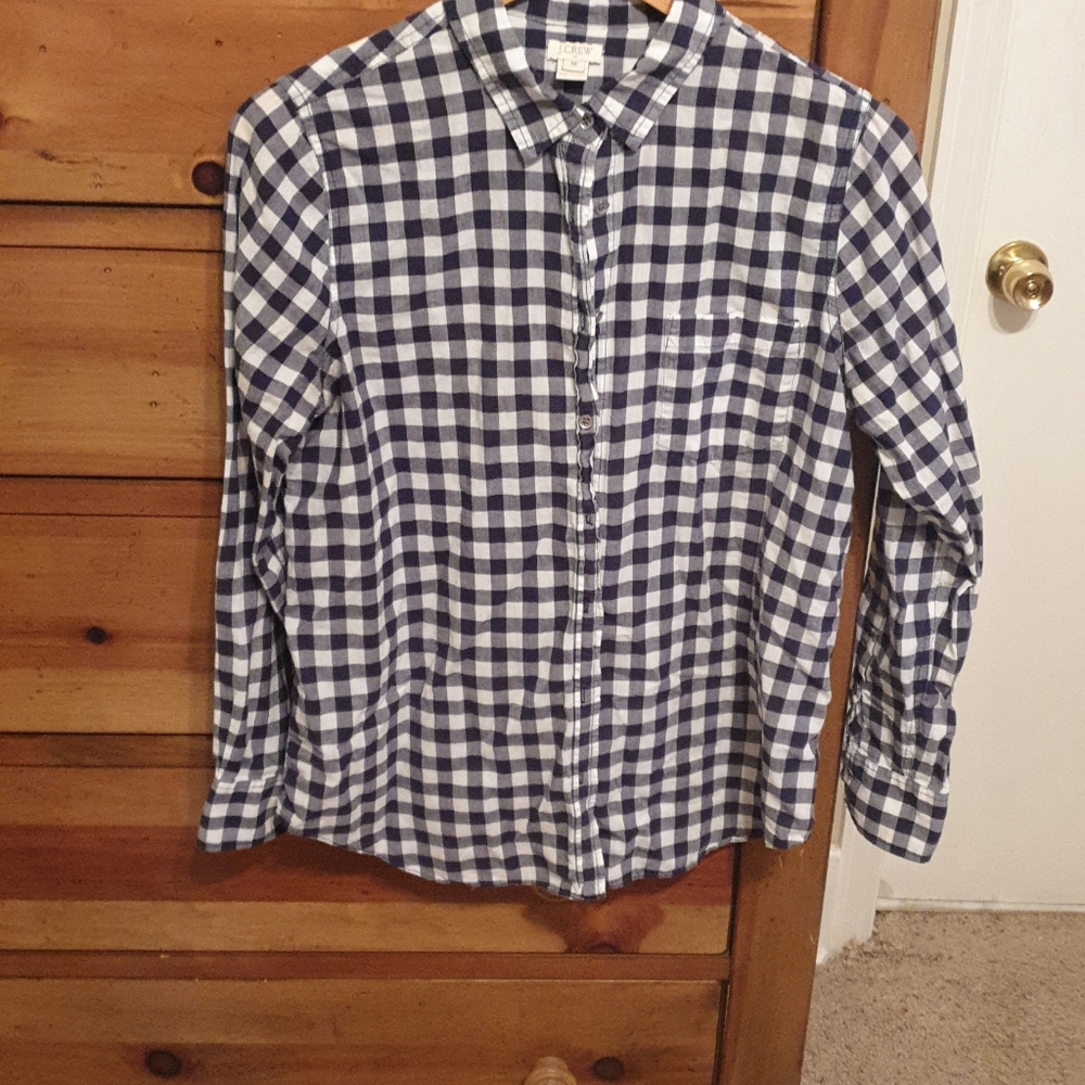 Women J Crew long sleeve button down
